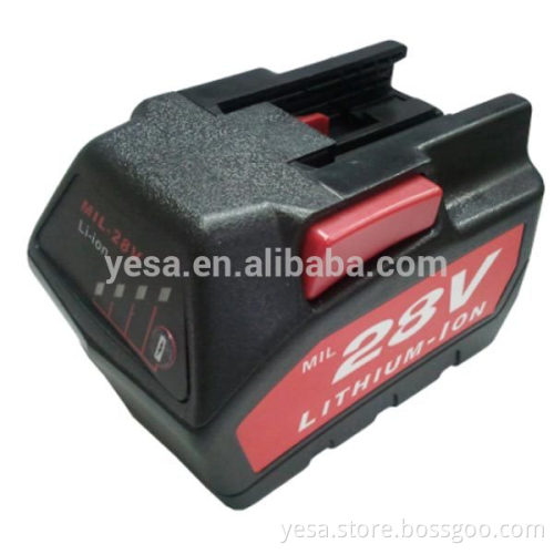 28V Li-ion Battery for 48-11-2830 V28 , 3000mah 4000mah Lithium-Ion Li ion milwaukee m28 battery